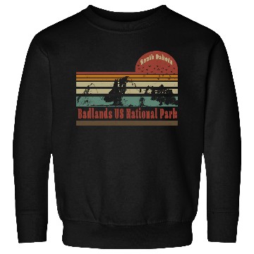 Discover Badlands US National Park South Dakota Travel Sweatshirts