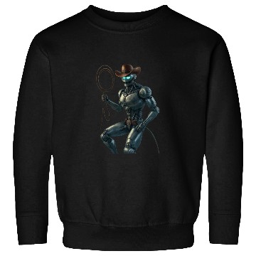 Discover Robot Cowboy – Futuristic Sci-Fi Western Artwork Sweatshirts