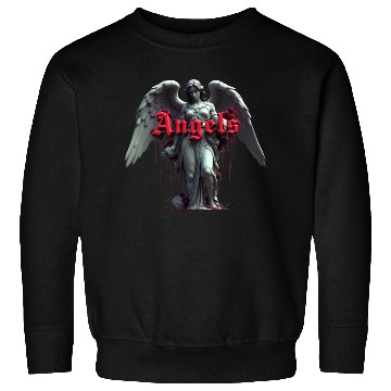 Discover Serene Angel with Red  Sweatshirts