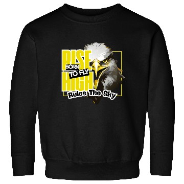 Discover Eagle with Bold Flight Theme Sweatshirts