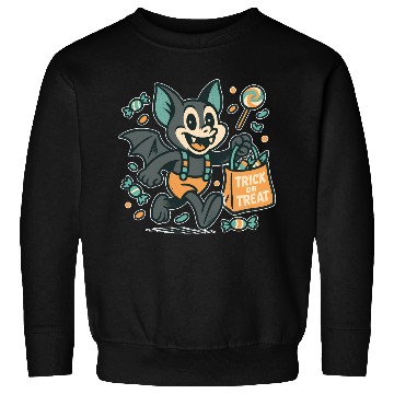 Discover Cute Bat with Candy Bag Halloween Design Sweatshirts