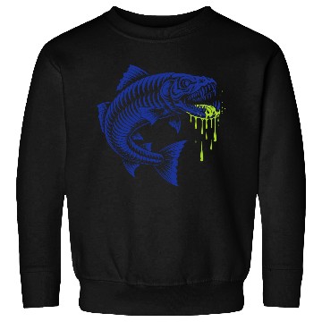 Discover Neon Rage Fish Graphic Sweatshirts