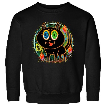 Discover Nekomata Grumpy Cat with Vivid Sweatshirts