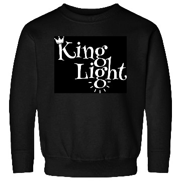 Discover Regal Crown Light Typography Design Sweatshirts