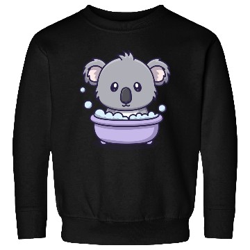 Discover Cute Koala Bear Taking a Bubble Bath Relaxing  Sweatshirts