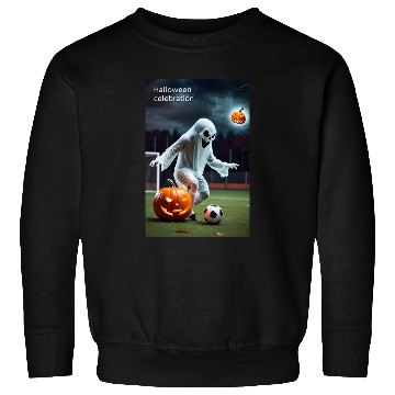 Discover Halloween Ghost with Pumpkin and Soccer Sweatshirts