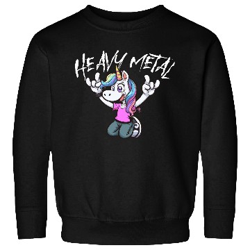 Discover Vibrant Unicorn Rock Hand Design heavy Metal Sweatshirts