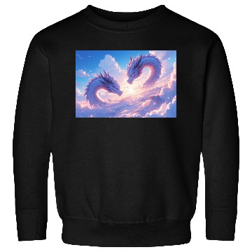 Discover Celestial Dragon Duo Sweatshirts