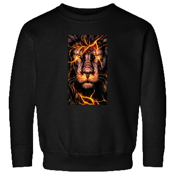 Discover a lion on fire Sweatshirts