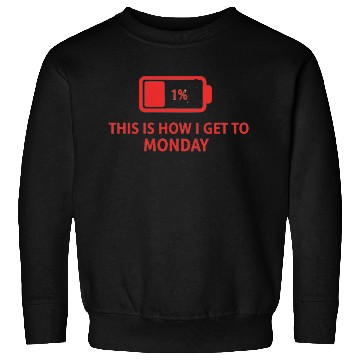 Discover Battery Icon with Monday Motivation Sweatshirts