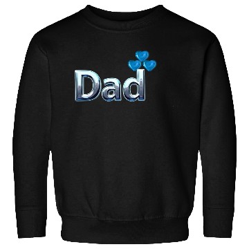 Discover Blue Heart Balloon Dad Design Sweatshirts