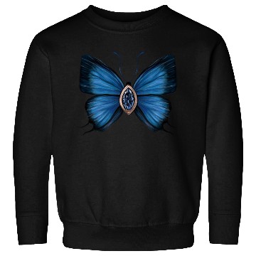 Discover September Sapphire Blue Butterfly Gemstone Design Sweatshirts