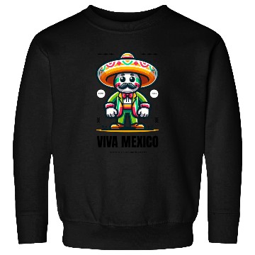 Discover Vibrant Mexican Fiesta Character Design Sweatshirts
