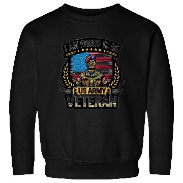 Discover Proud US Army Vet Emblem Sweatshirts