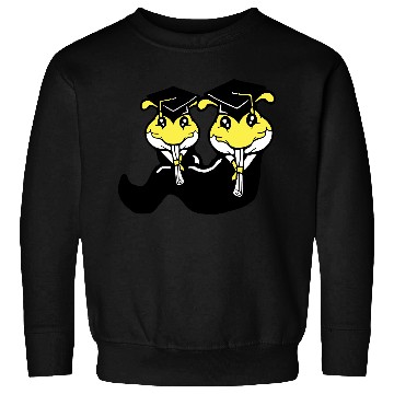 Discover 2 Caterpillar school graduation passed two College Sweatshirts