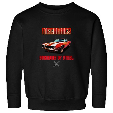 Discover Muscle Car and Steel Mechanics Design Sweatshirts