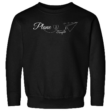 Discover Plane & Simple – Minimalist Paper Plane Art Sweatshirts
