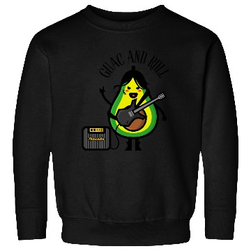 Discover Avocado Guitar Rock Design Sweatshirts