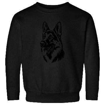 Discover German Shepherd Head Illustration Sweatshirts