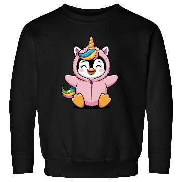 Discover Colorful Unicorn Penguin Costume Sweatshirts