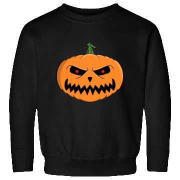 Discover Menacing Jack-O'-Lantern Halloween Design Sweatshirts