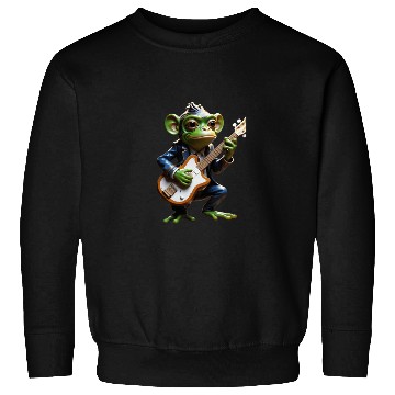 Discover Musical Monkey with Guitar Sweatshirts