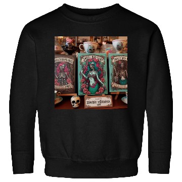 Discover Colorful Sugar Skull Mermaid Design Sweatshirts