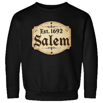 Discover Vintage Salem Establishment Logo Design Sweatshirts