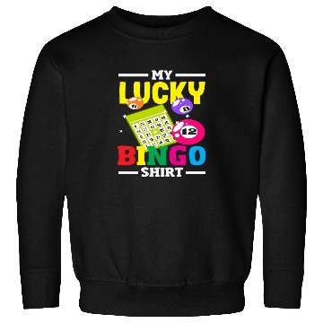 Discover Lucky Bingo Skein Print Design Sweatshirts