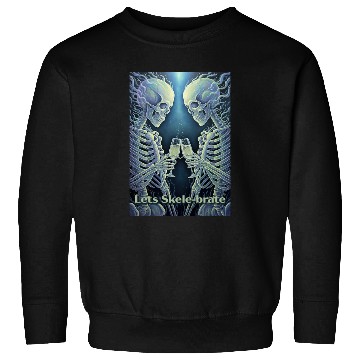 Discover Celestial Skeleton Toasting Champagne Sweatshirts