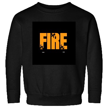 Discover Fiery Abstract Flame Typography Design Sweatshirts
