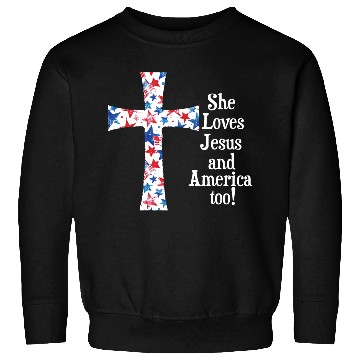 Discover Patriotic Jesus Cross Design Sweatshirts