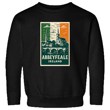 Discover Abbeyfale Ireland Church Skyline Sweatshirts