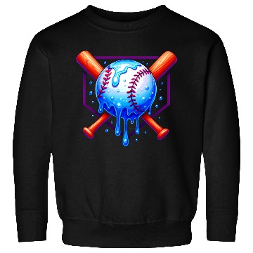 Discover Baseball Drip For Boys Ice Cream Drip Sweatshirts