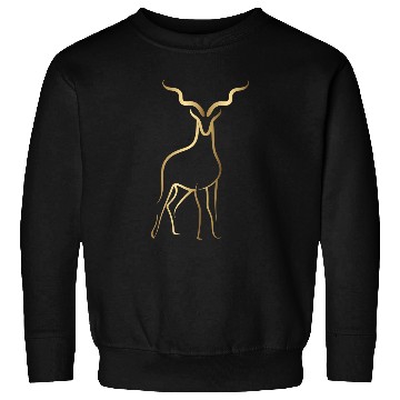 Discover Gold Drawline Deer Front Sweatshirts