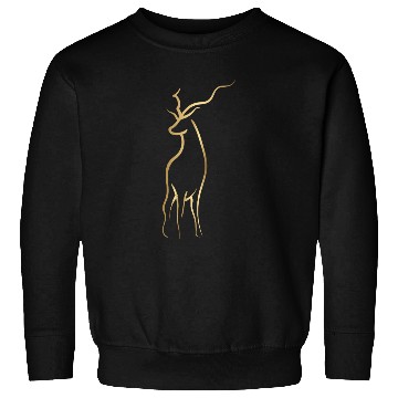 Discover Gold Drawline Deer Side Sweatshirts