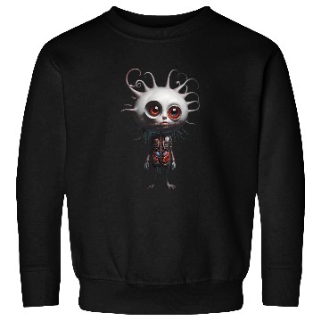 Discover Whimsical Alien Creature Illustration Sweatshirts
