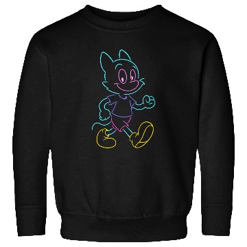 Discover Colorful Neon Cat Running Design Sweatshirts