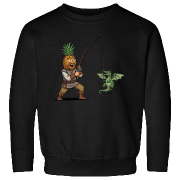 Discover Tropical Fishing Adventure Illustration Sweatshirts