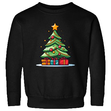 Discover Festive Christmas Tree with Gifts Sweatshirts