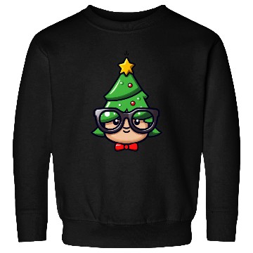 Discover Festive Geek Christmas Tree Design Sweatshirts