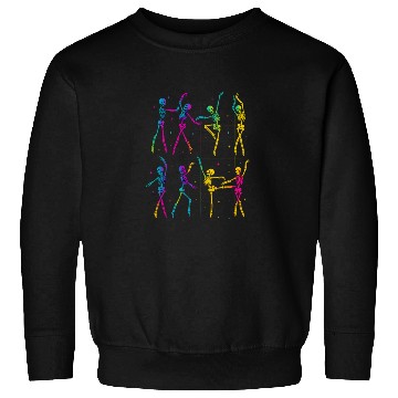Discover Funny Spooky Skeleton Ballet Poses Halloween Sweatshirts