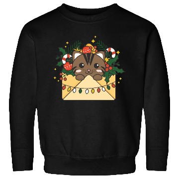 Discover Cat Christmas Letter Winter Animals Cats Sweatshirts