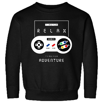 Discover Retro Gaming Controller Adventure Relax Sweatshirts