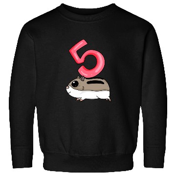 Discover Cute Hamster Birthday 5 - Age Five Sweatshirts