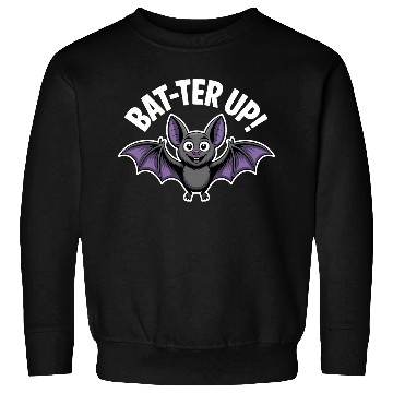 Discover Bat ter Up Cute Bat with Playful Expression Sweatshirts