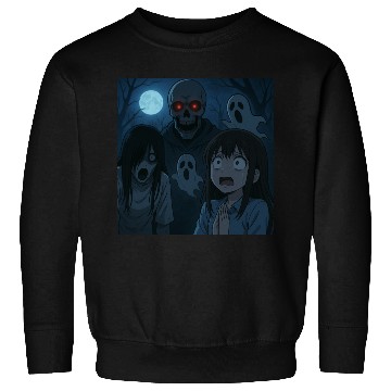 Discover Haunted Nightmare Anime Horror Design Sweatshirts