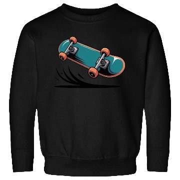 Discover Skateboard in Motion Illustration Sweatshirts