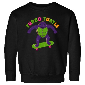 Discover Galactic Turtle Skateboard Design Sweatshirts
