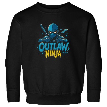 Discover Outlaw Ninja Cartoon Design Sweatshirts